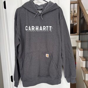 Carhartt Loose Fit Hoodie Grey Size Large